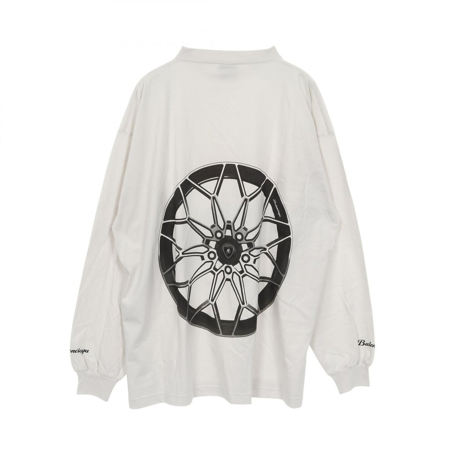 Balenciaga Top Automobili Lamborghini Gray Cotton — view 2