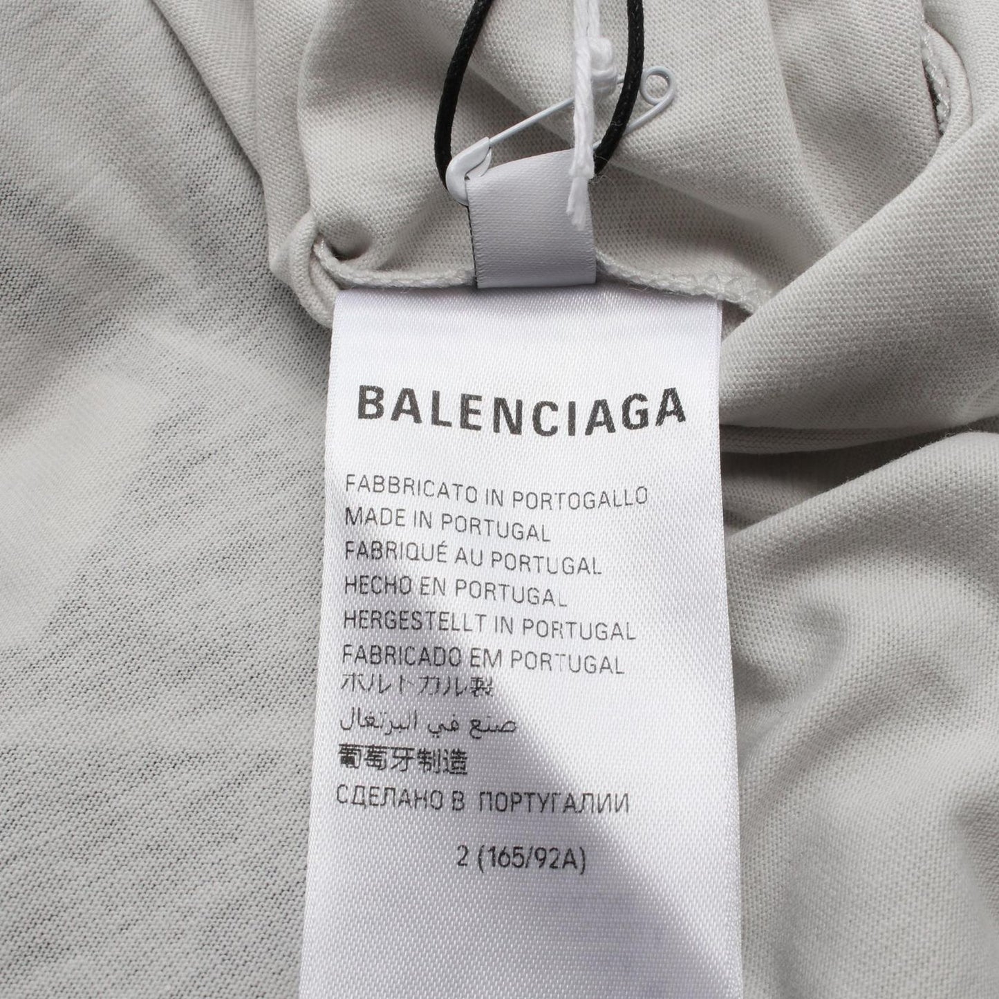 Balenciaga Top Automobili Lamborghini Gray Cotton — view 5