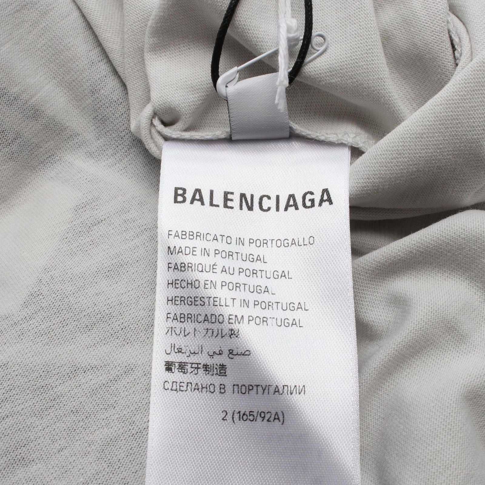 Balenciaga Top Automobili Lamborghini Gray Cotton — view 5