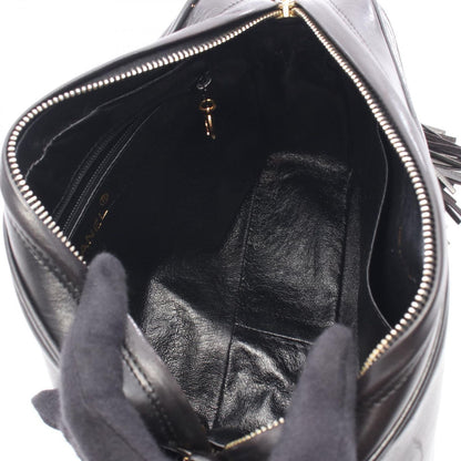 Chanel Shoulder Bag CC Logo Black Lambskin CC Che — view 3