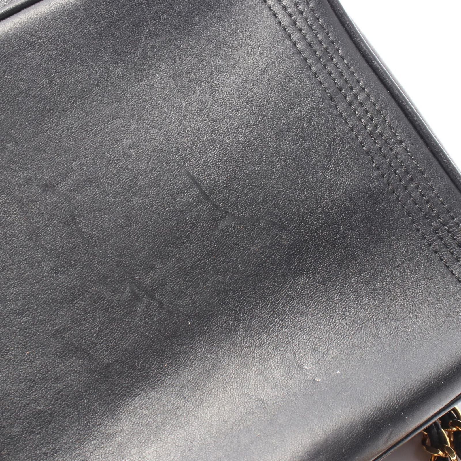 Chanel Shoulder Bag CC Logo Black Lambskin CC Che — view 6