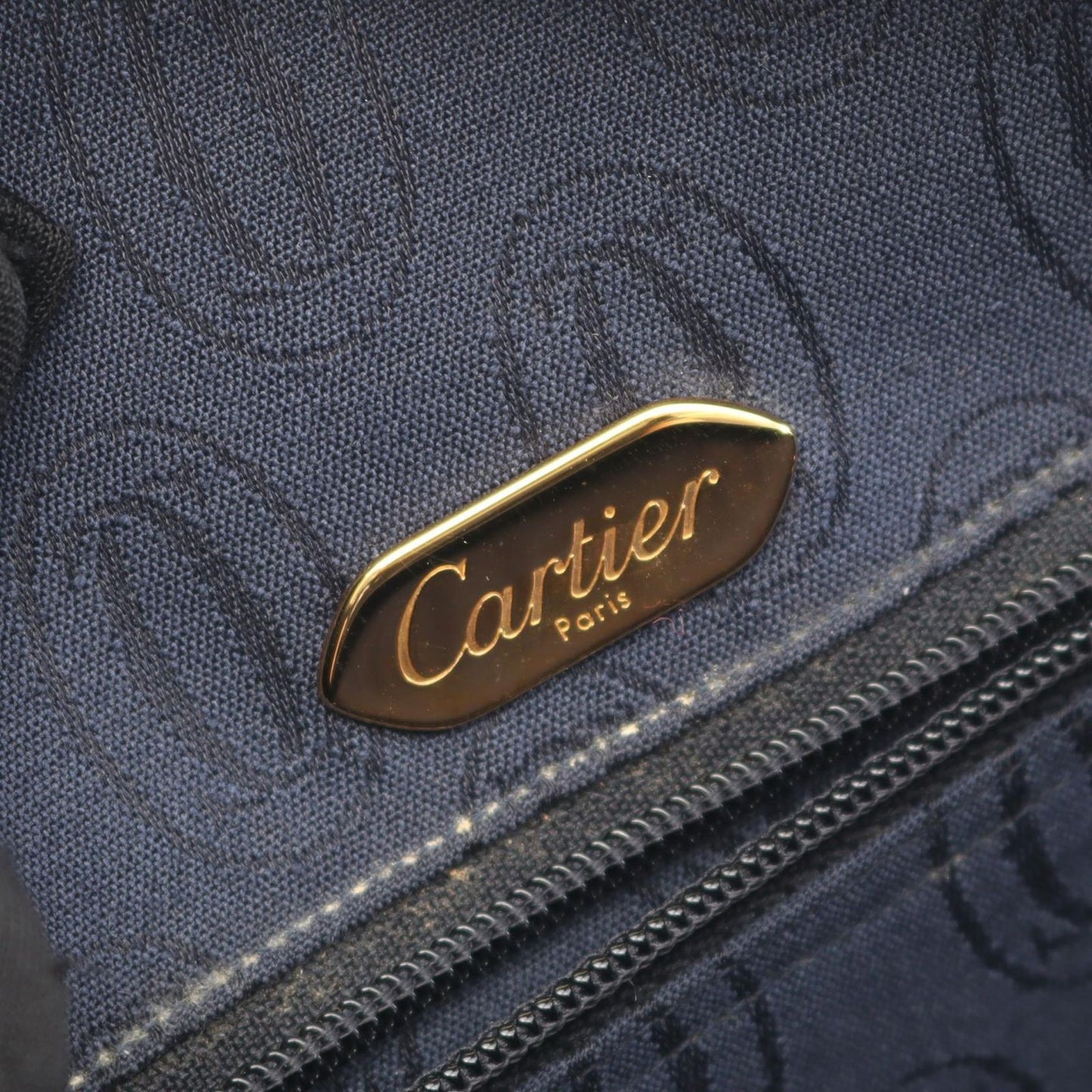 Cartier Shoulder Bag Sa aline Navy Leather Sa — view 4