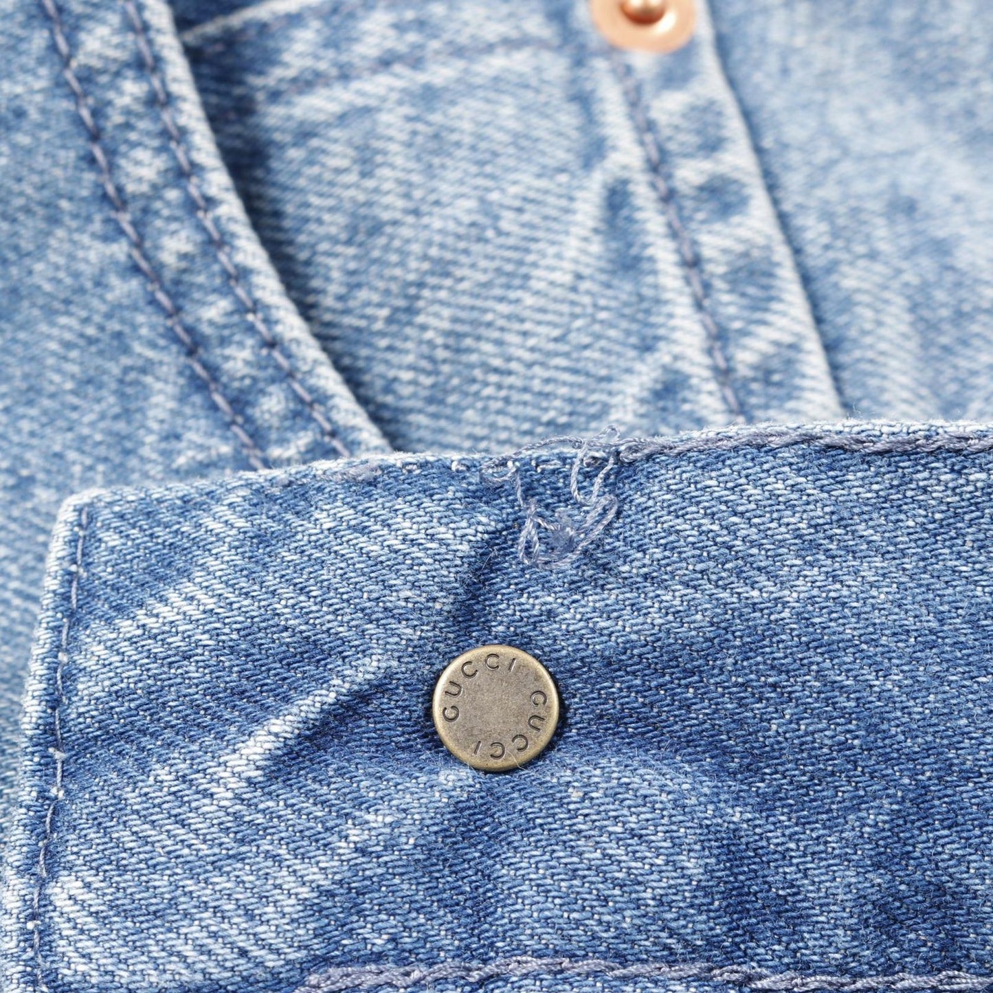 Gucci Denim Pants Blue Cotton — view 7