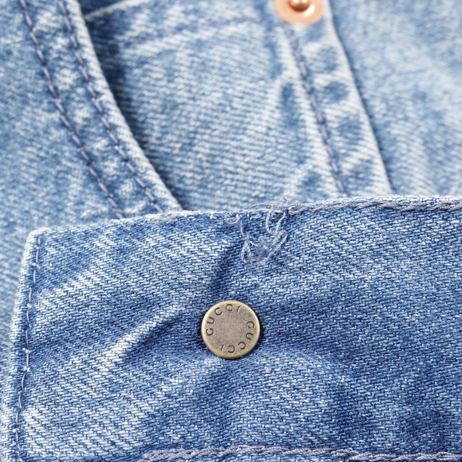 Gucci Denim Pants Blue Cotton — view 7