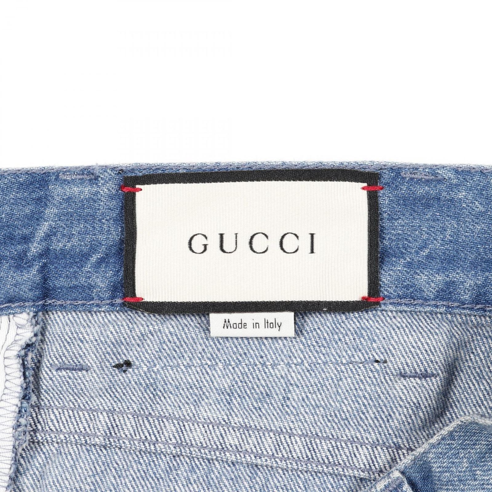 Gucci Denim Pants Blue Cotton — view 3