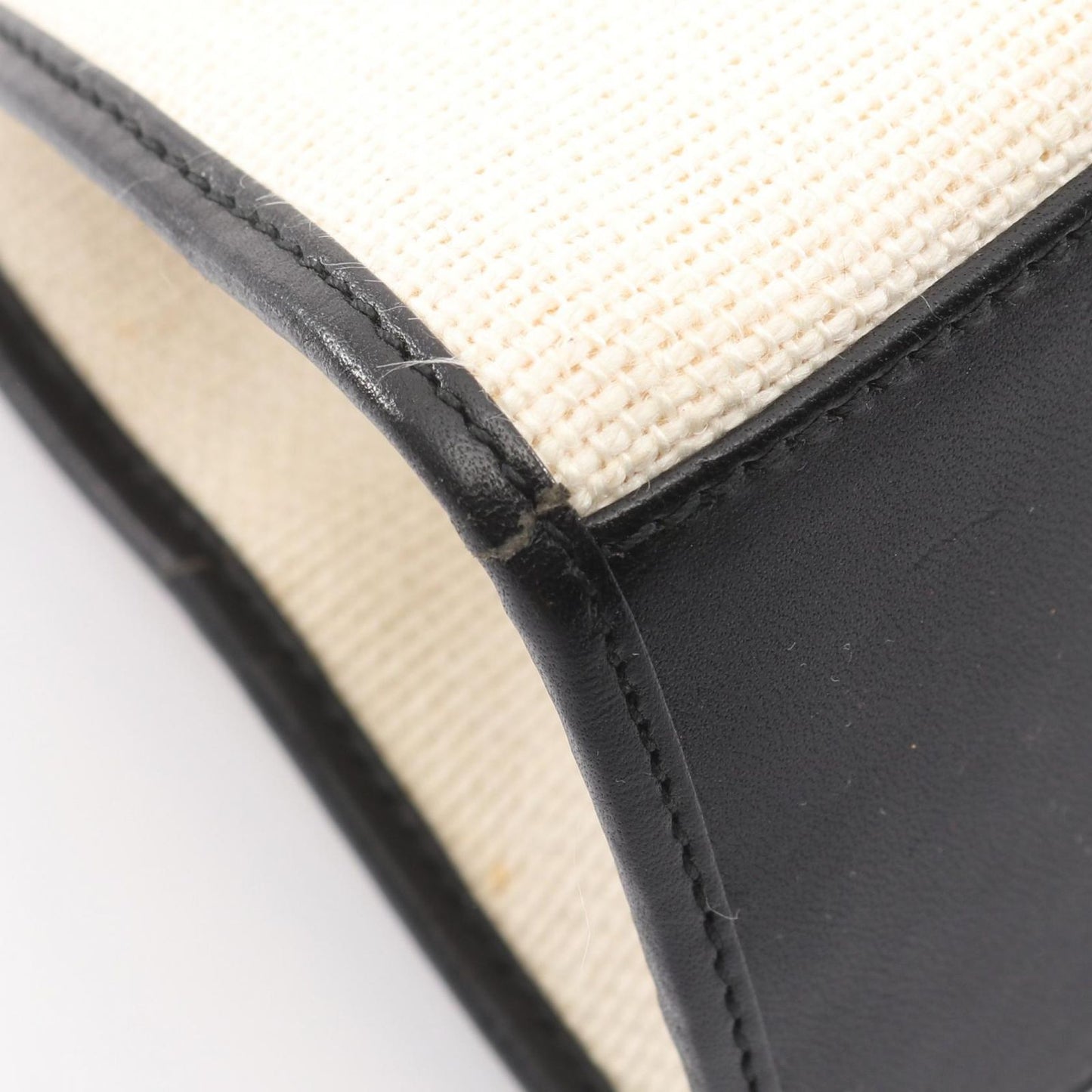 Gucci Shoulder Bag Jackie 002 Black Canvas Leather — view 6