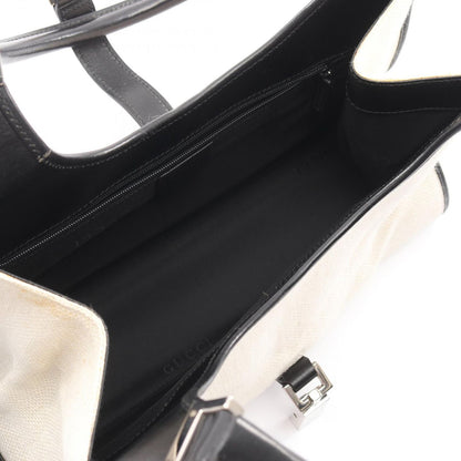 Gucci Shoulder Bag Jackie 002 Black Canvas Leather — view 3