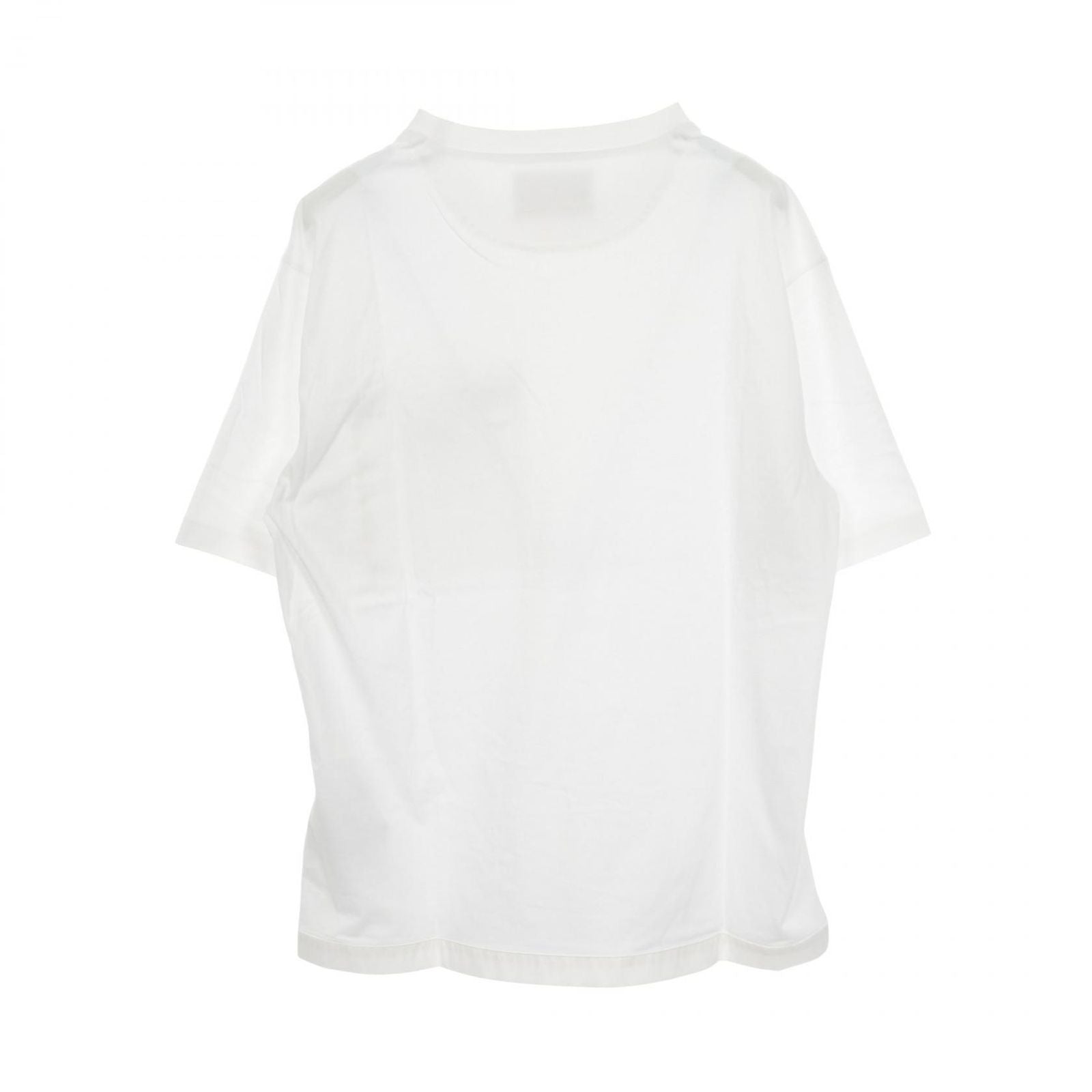 Prada Lada Top Re-Nylon lelogo Plate White Cotton — view 2