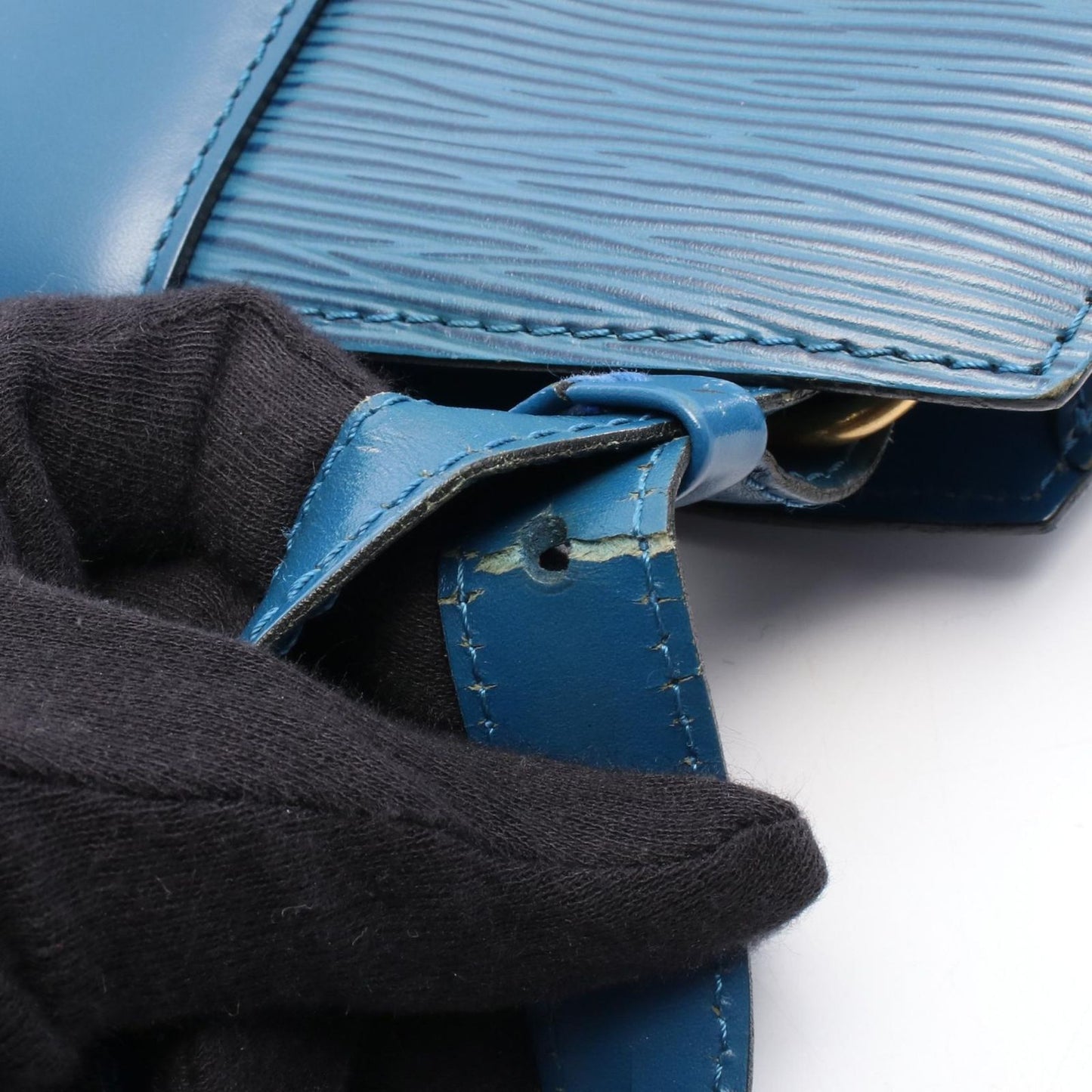 Louis Vuitton Shoulder Bag Nineryu Toredeblue Leather — view 6