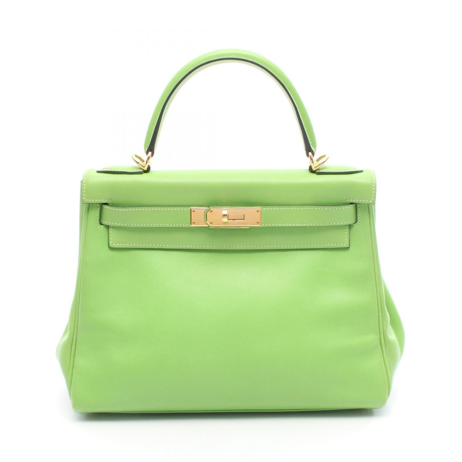 Hermes Handbag Kelly 28 Alegreen