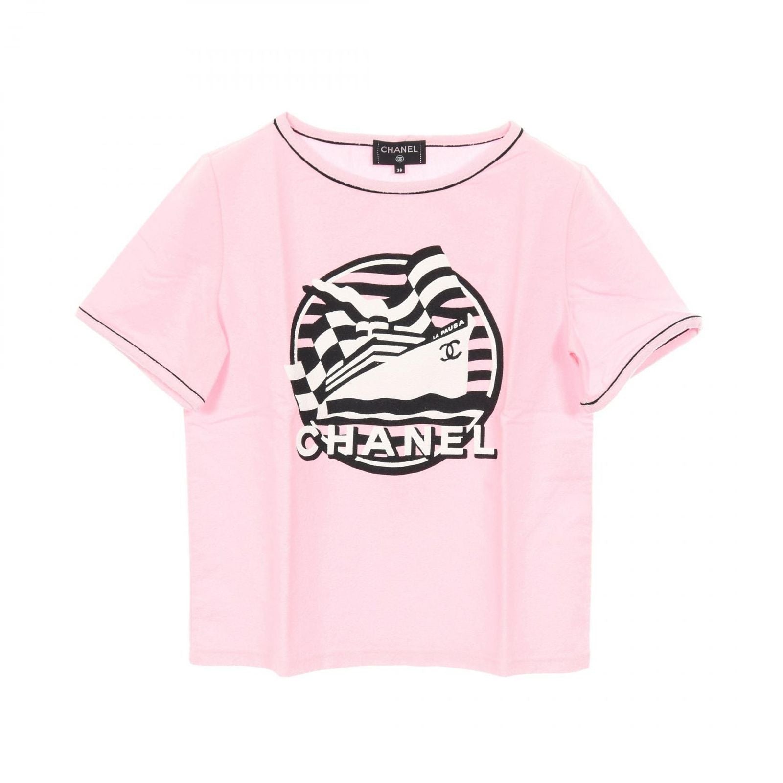 Chanel Top Pausa Ninele Pink Cotton