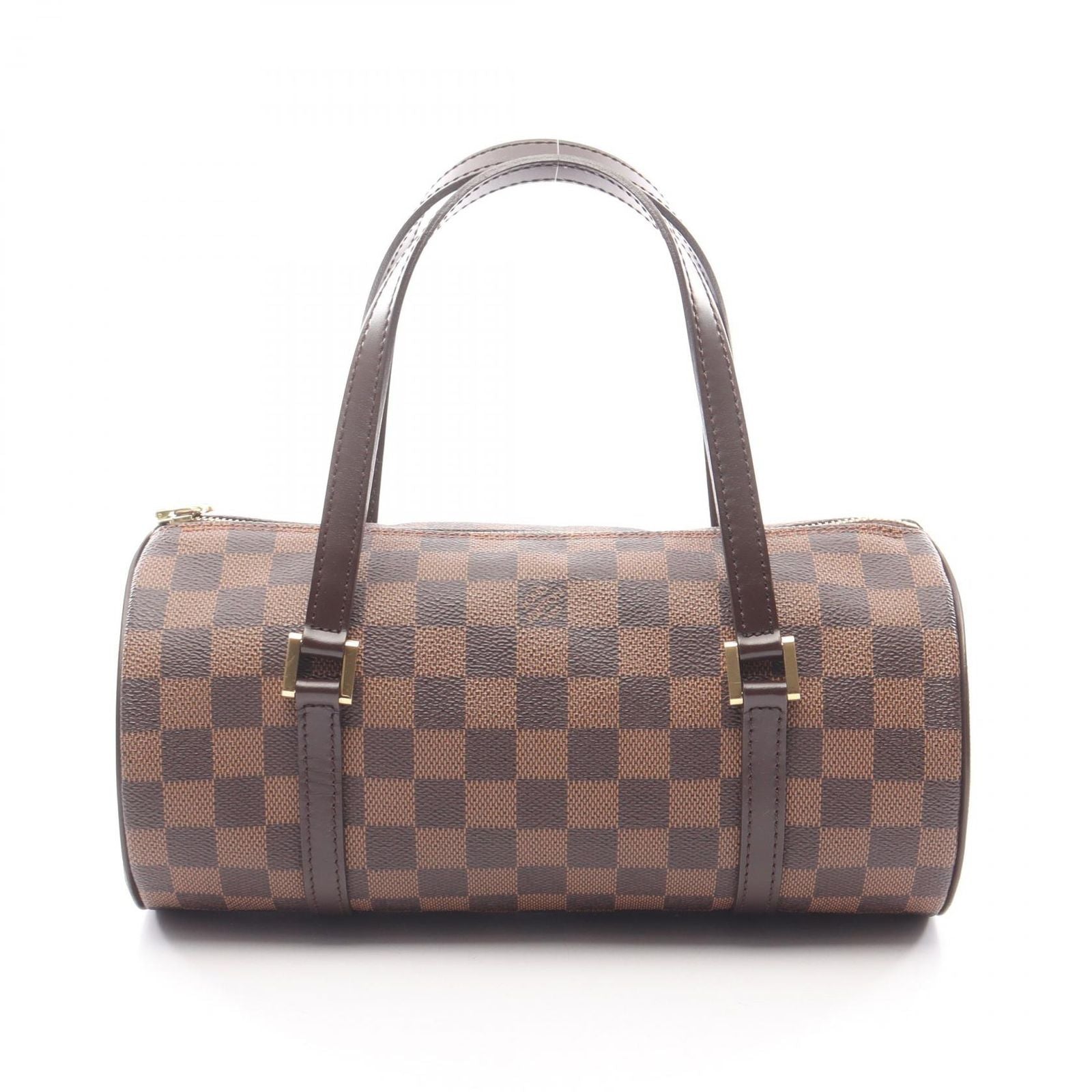 Louis Vuitton Handbag Damier Ebene Canvas Leather
