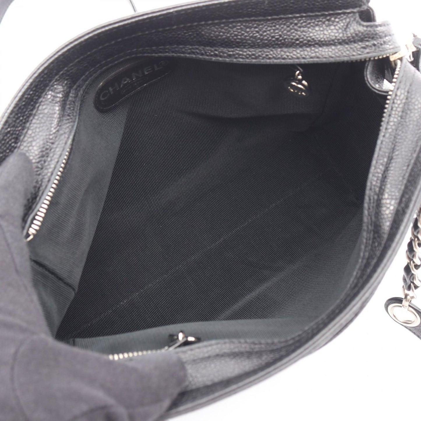 Chanel Shoulder Bag lecoco Mark Black Leather lekoko Sleda Tote — view 3