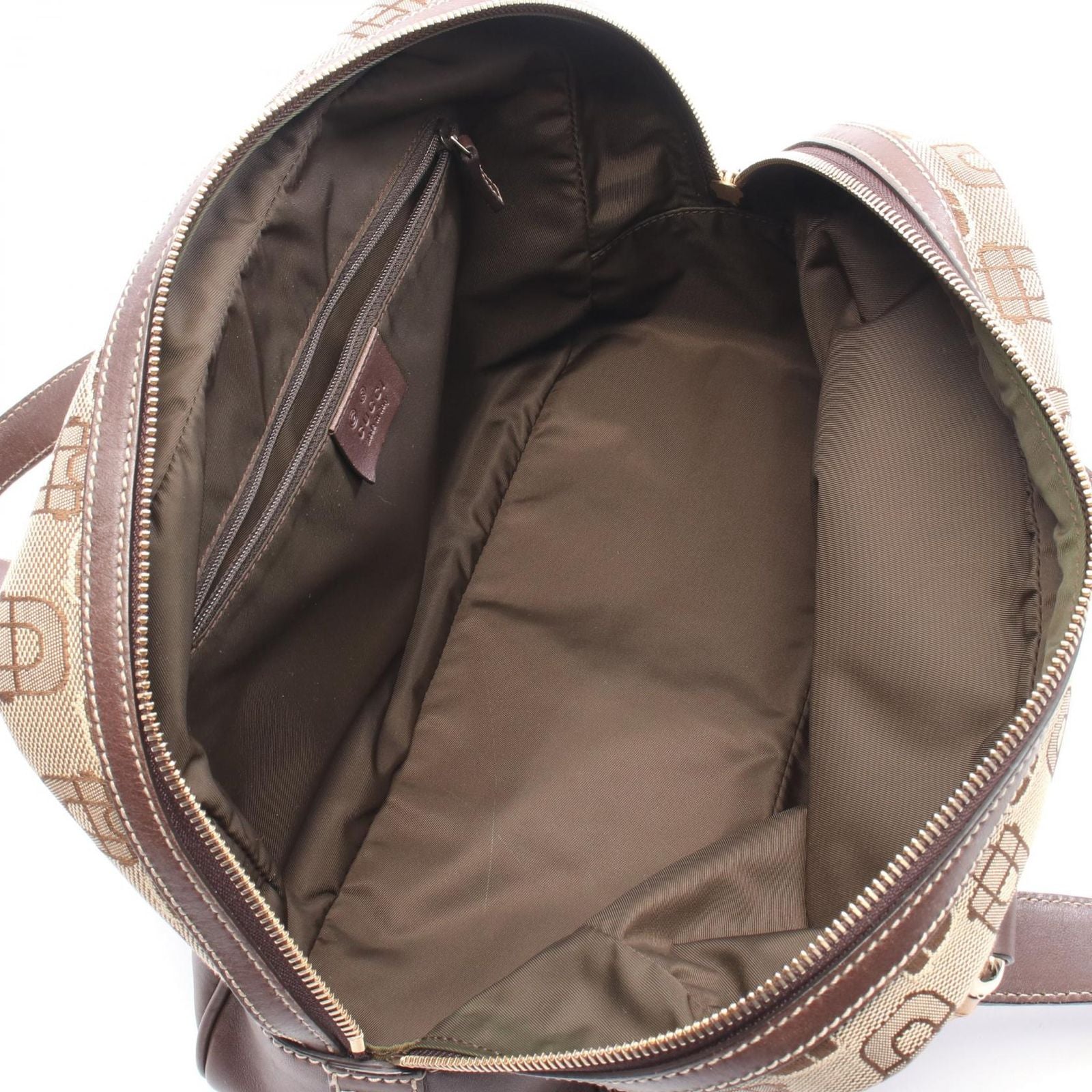 Gucci Handbag Horsebit Beige Da Ninebrown Canvas — view 3