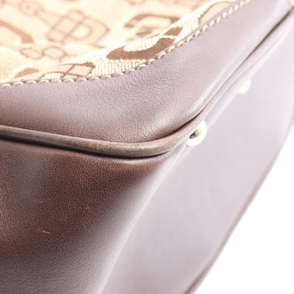 Gucci Handbag Horsebit Beige Da Ninebrown Canvas — view 5
