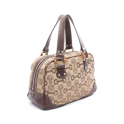 Gucci Handbag Horsebit Beige Da Ninebrown Canvas — view 2