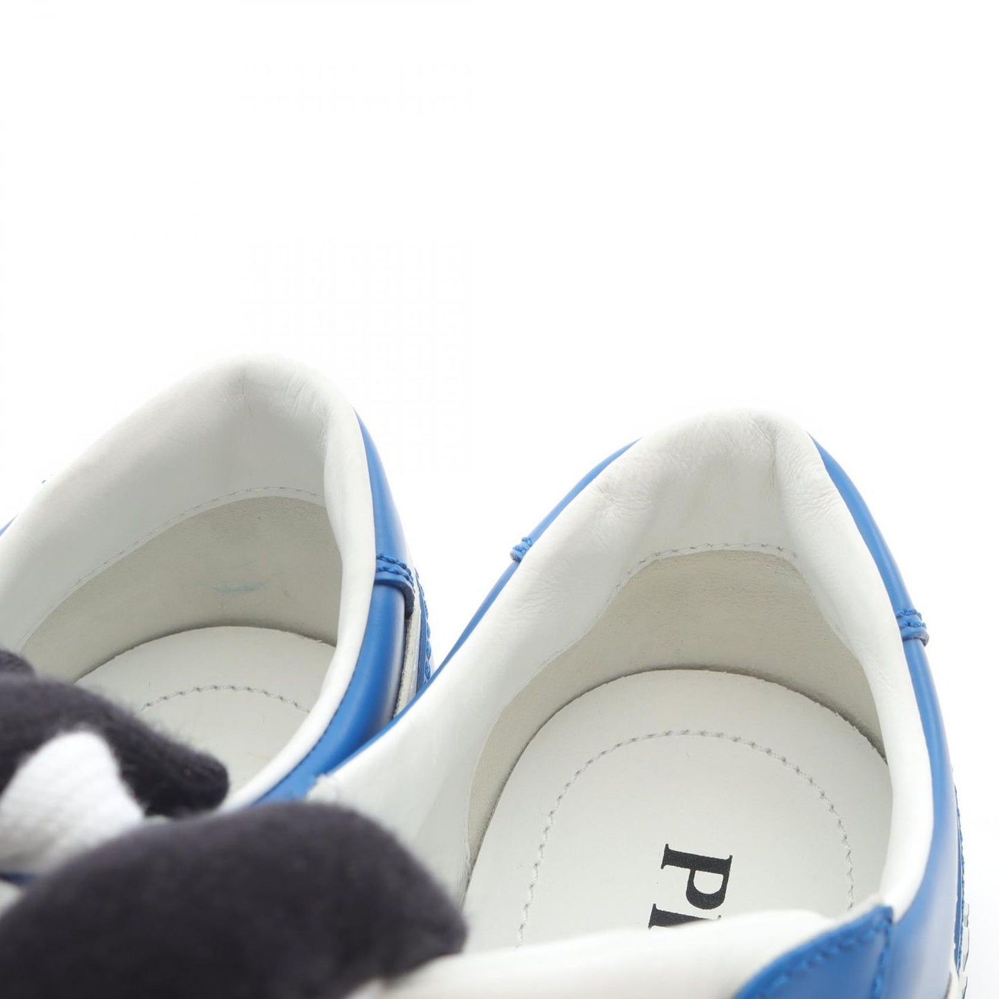 Prada Lada Sneakers Downtown Blue White Leather — view 8