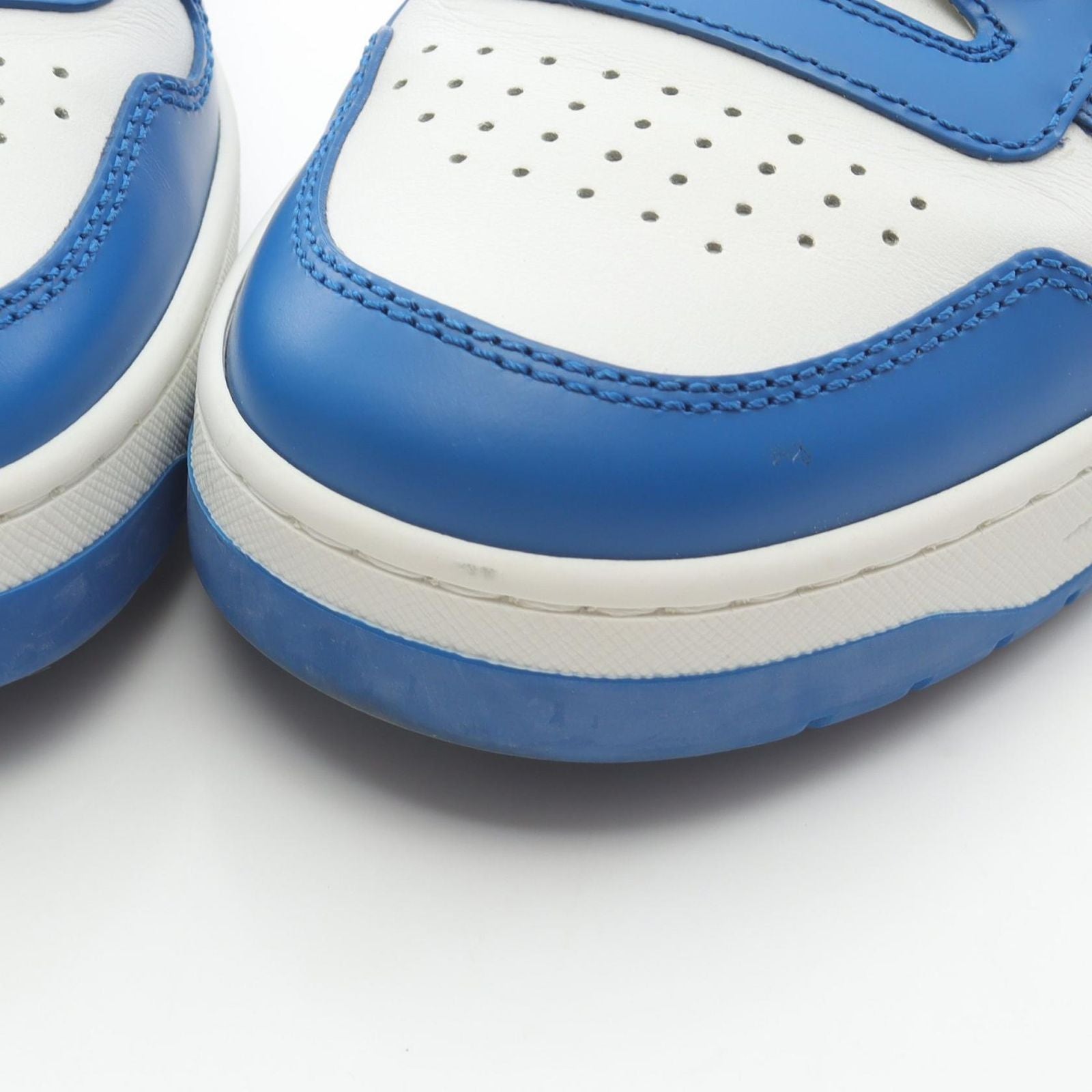 Prada Lada Sneakers Downtown Blue White Leather — view 9