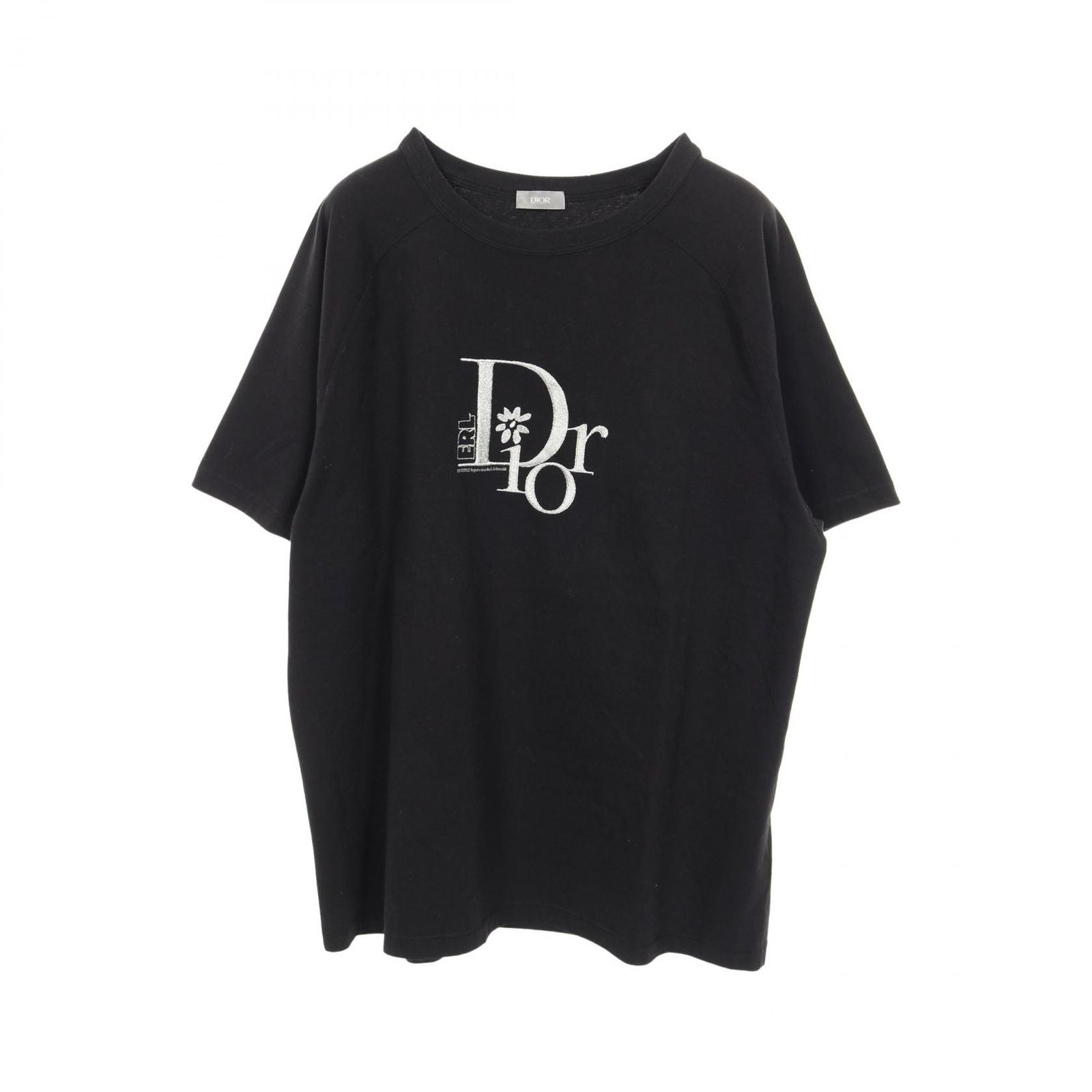 Dior Dio Short Sleeve Erl Black Cotton T-Shirt