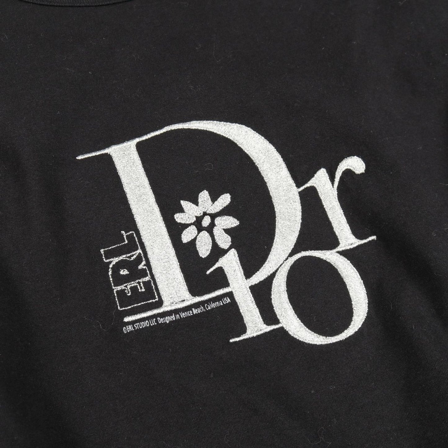 Dior Dio Short Sleeve Erl Black Cotton T-Shirt — view 9