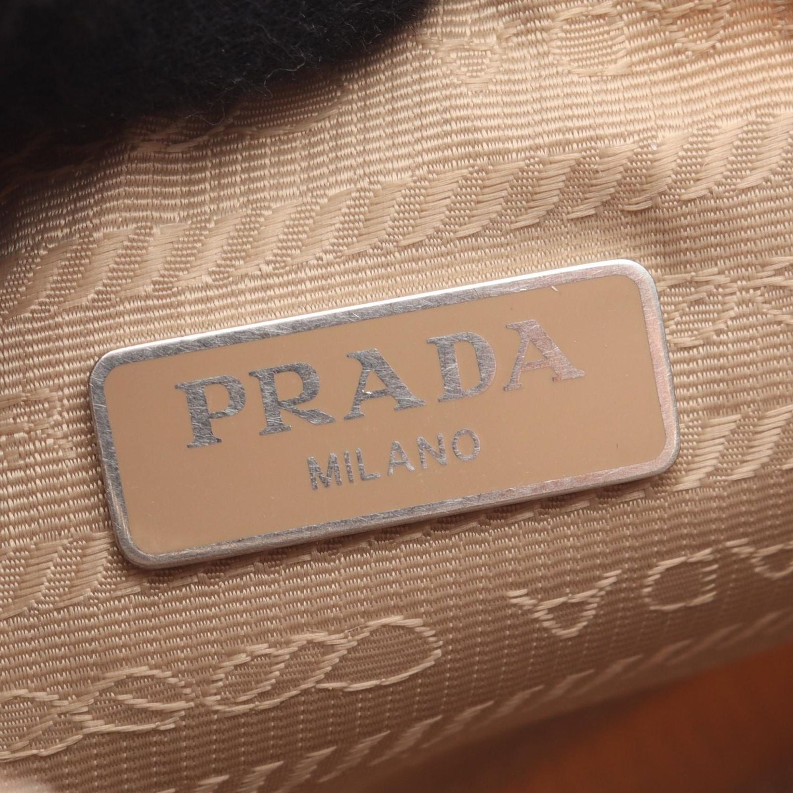 Prada Lada Shoulder Bag Edition Beige Nylon Leather — view 4