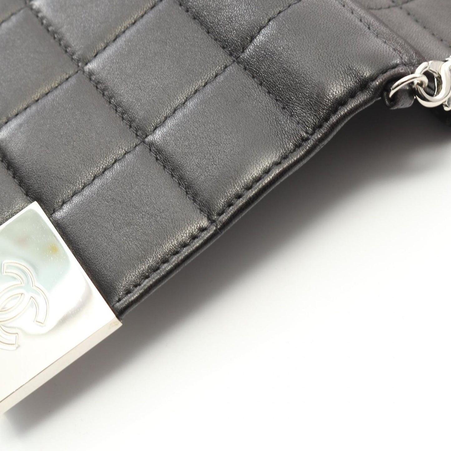 Chanel Shoulder Bag Koba Black Lambskin Che — view 8