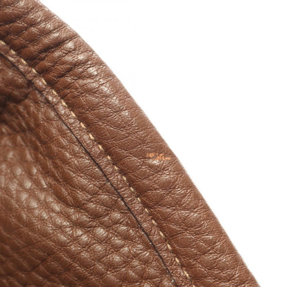 Prada Lada Handbag Tessuto Vitello Daino Brown Nylon Leather 2-Way Tote — view 9