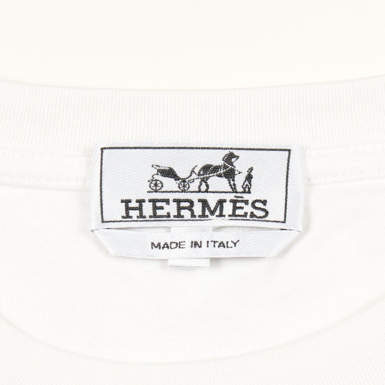 Hermes Short Sleeve Minipa taroulis Carre Cotton T-Shirt — view 3