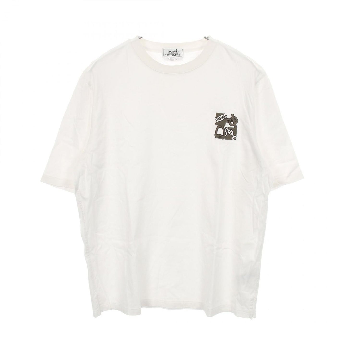 Hermes Short Sleeve Minipa taroulis Carre Cotton T-Shirt