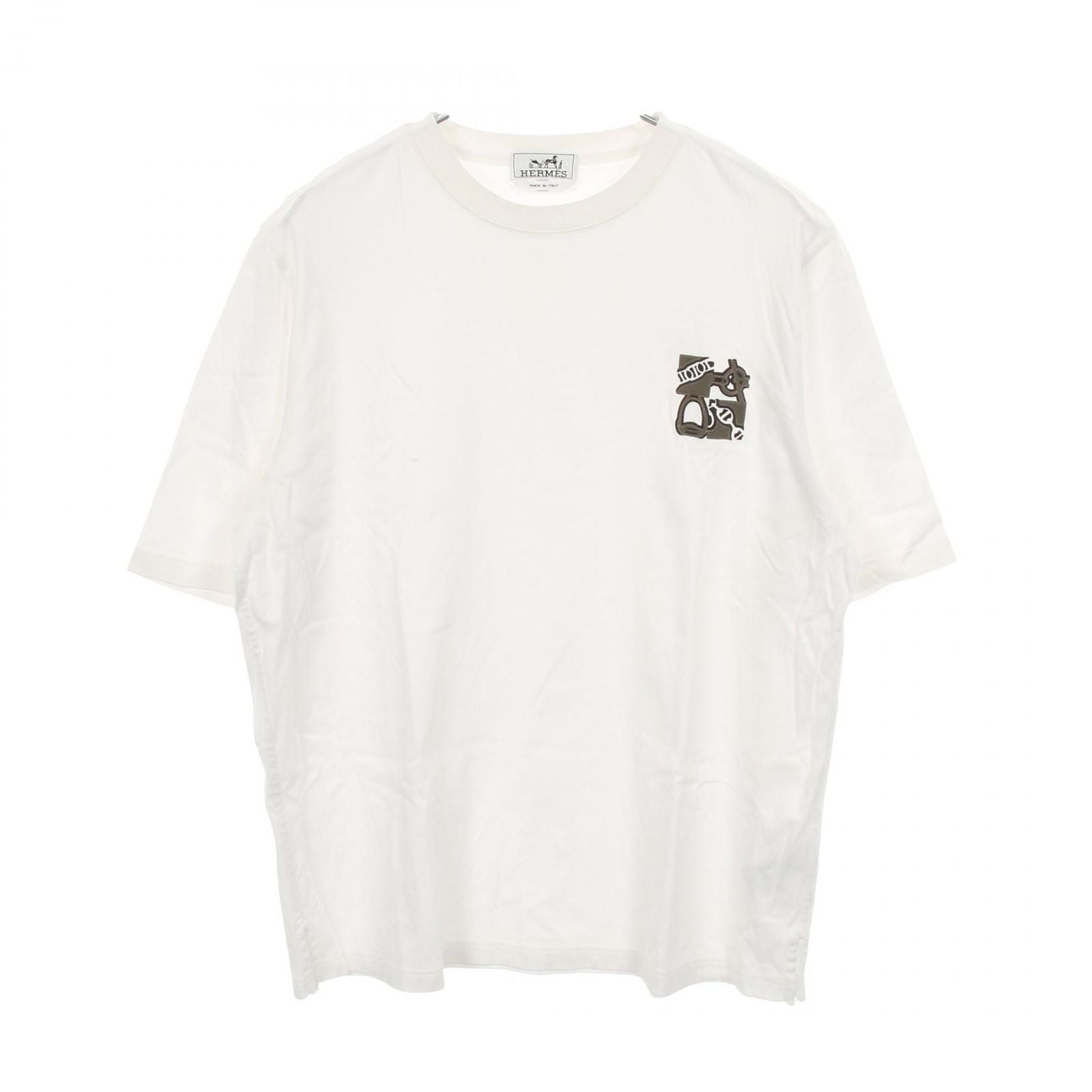 Hermes Short Sleeve Minipa taroulis Carre Cotton T-Shirt
