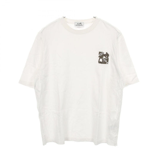 Hermes Short Sleeve Minipa taroulis Carre Cotton T-Shirt