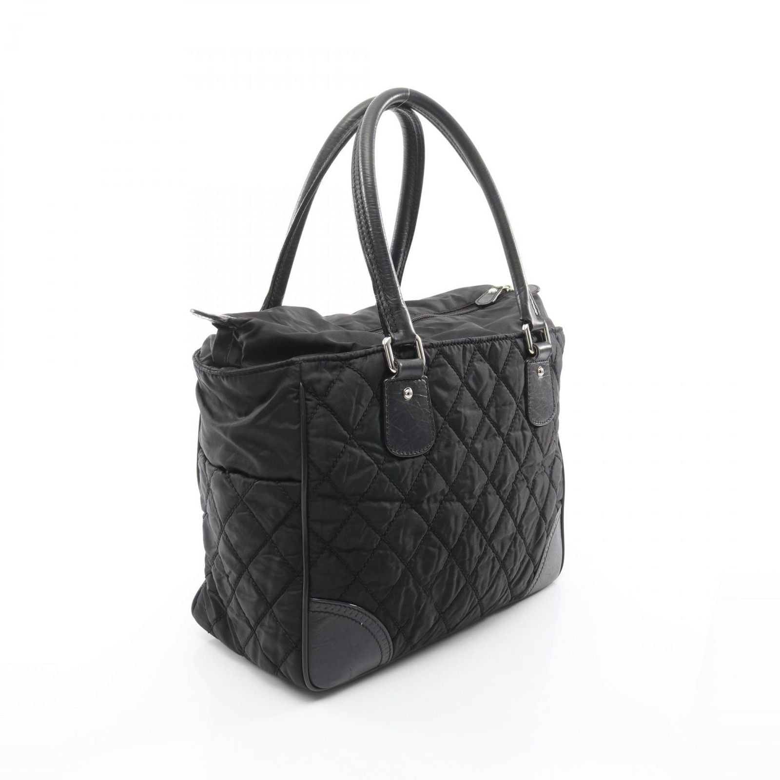 Chanel Tote nineline Black Nylon Leather — view 2