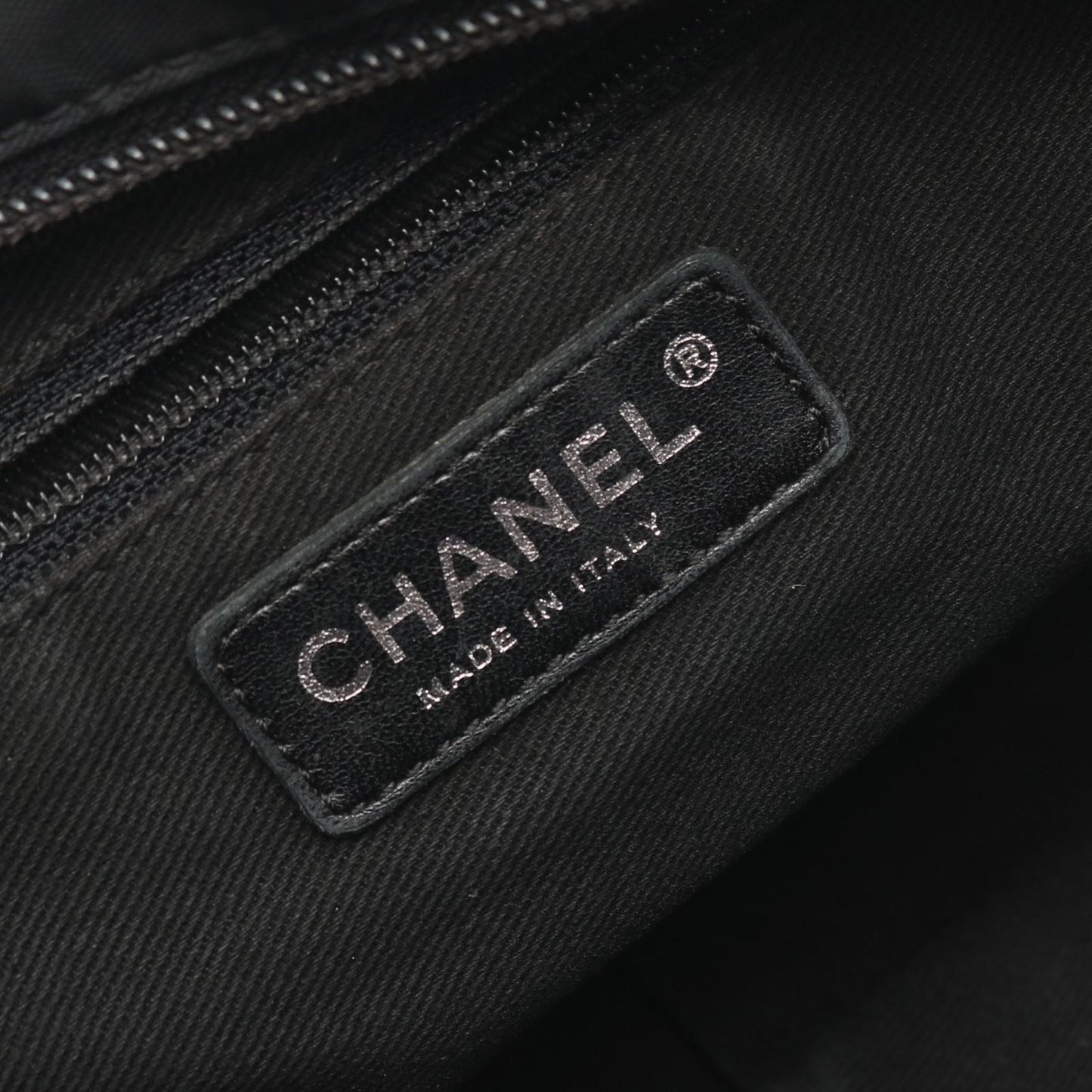 Chanel Tote nineline Black Nylon Leather — view 4