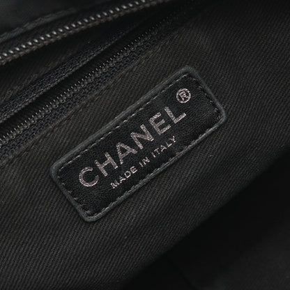 Chanel Tote nineline Black Nylon Leather — view 4