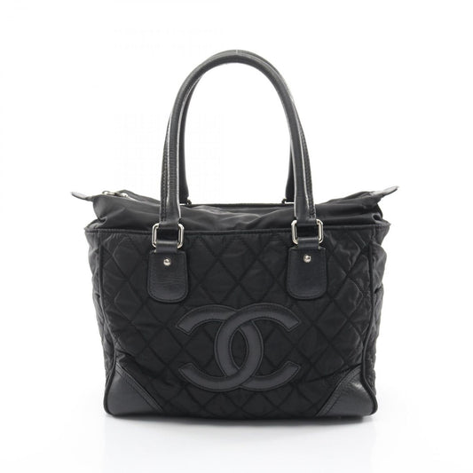 Chanel Tote nineline Black Nylon Leather