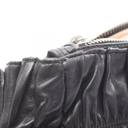 Prada Lada Handbag Nappa Gaufre' Black Leather the 2-Way Tote — view 5