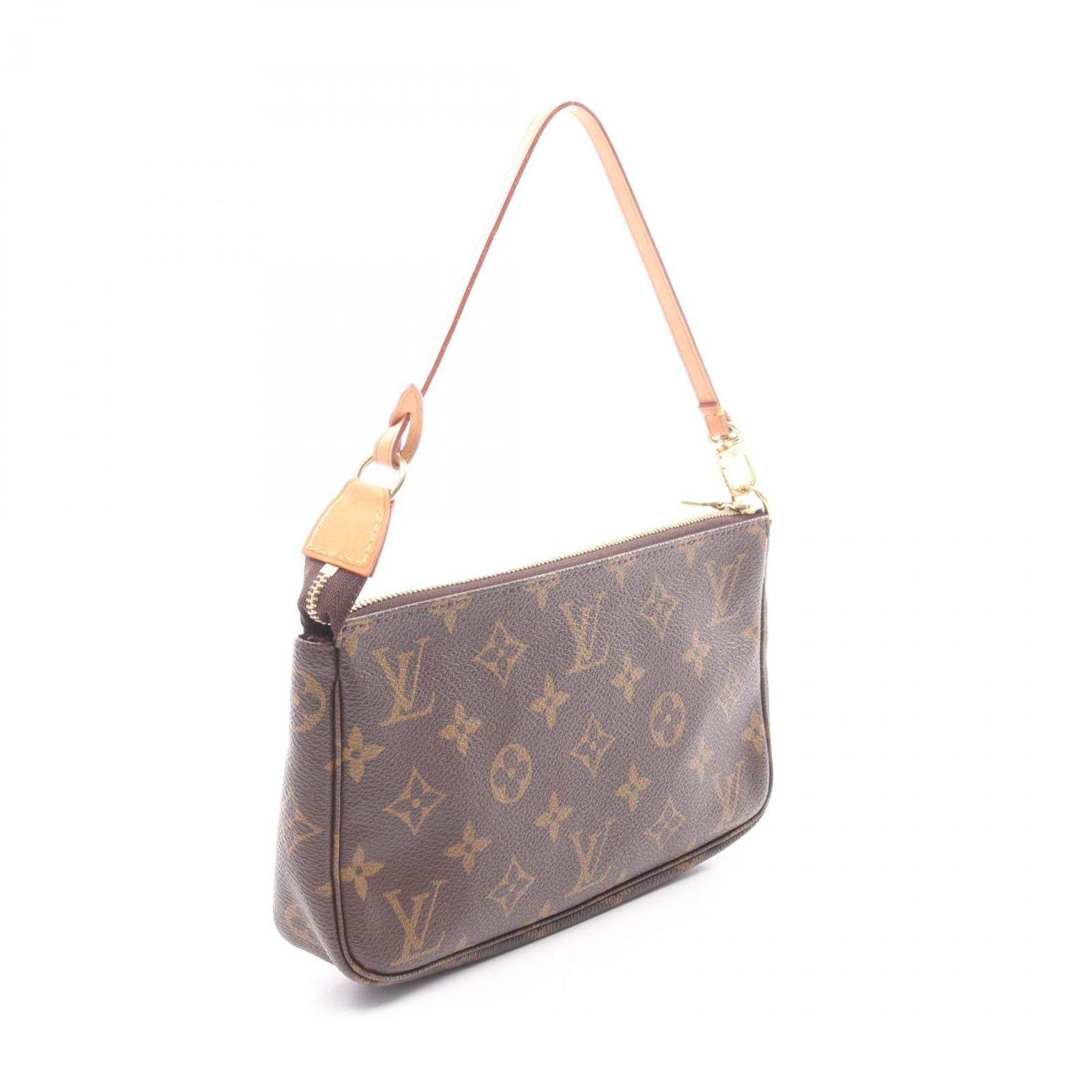 Louis Vuitton Handbag Pochette Canvas Leather — view 2