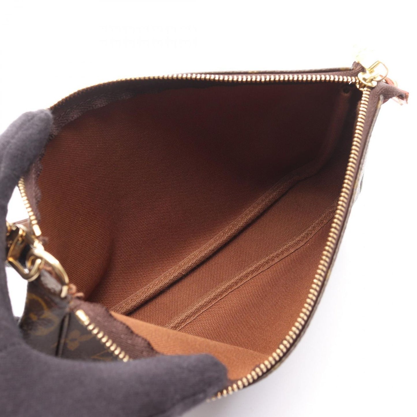 Louis Vuitton Handbag Pochette Canvas Leather — view 3