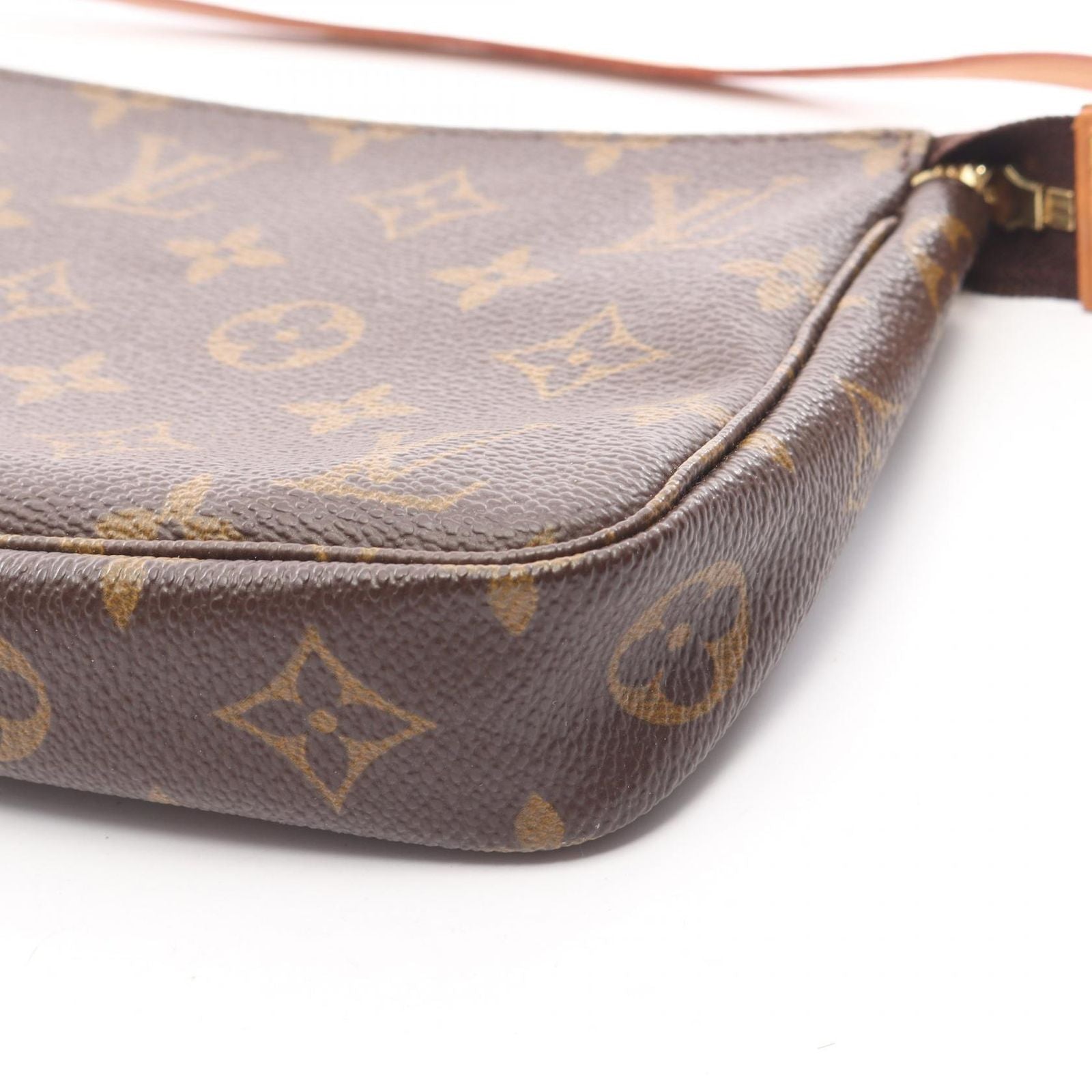 Louis Vuitton Handbag Pochette Canvas Leather — view 9