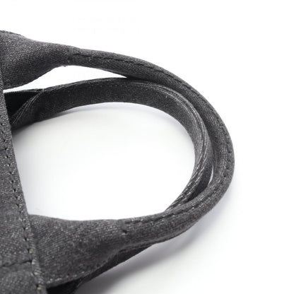Prada Lada Tote Canapa Denim Black 2-Way — view 6