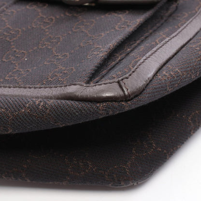 Gucci Tote Abbey GG Pattern Da Ninebrown Canvas Leather — view 6