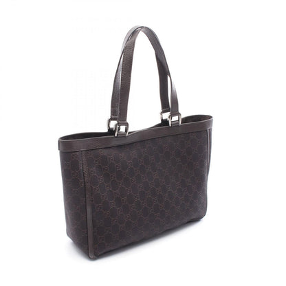 Gucci Tote Abbey GG Pattern Da Ninebrown Canvas Leather — view 2