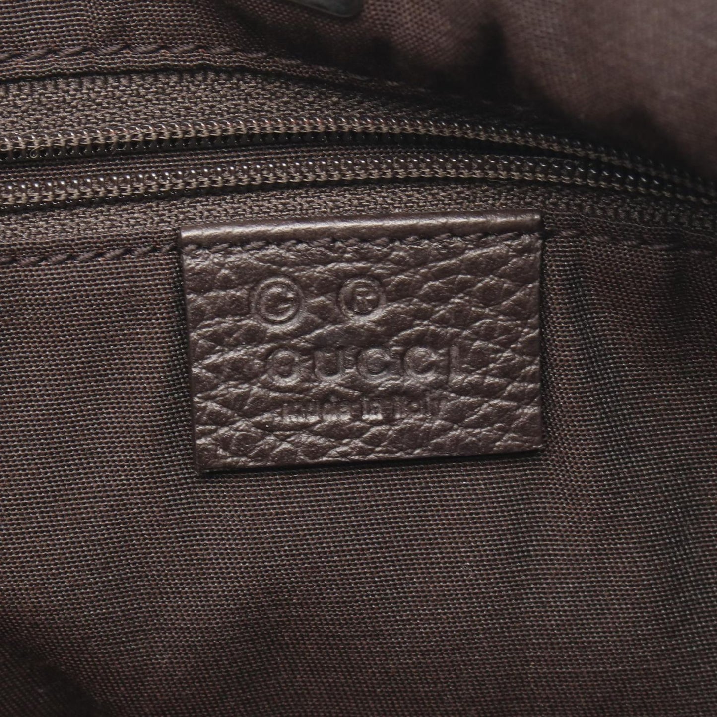 Gucci Tote Abbey GG Pattern Da Ninebrown Canvas Leather — view 4
