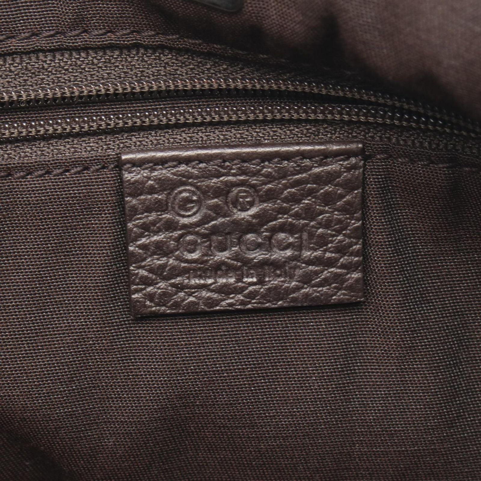 Gucci Tote Abbey GG Pattern Da Ninebrown Canvas Leather — view 4