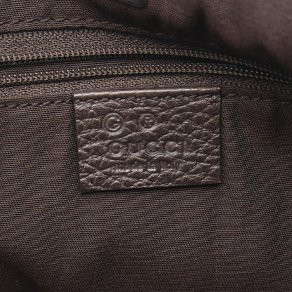 Gucci Tote Abbey GG Pattern Da Ninebrown Canvas Leather — view 4