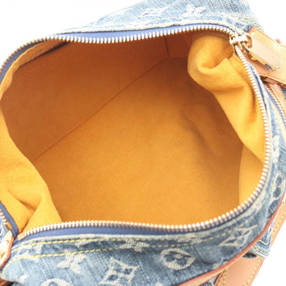 Louis Vuitton Shoulder Bag PM Denim Leather — view 3