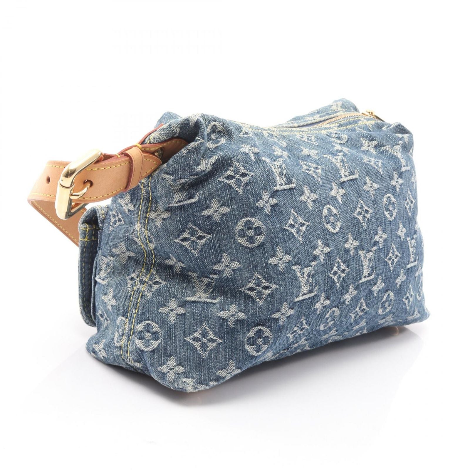 Louis Vuitton Shoulder Bag PM Denim Leather — view 2