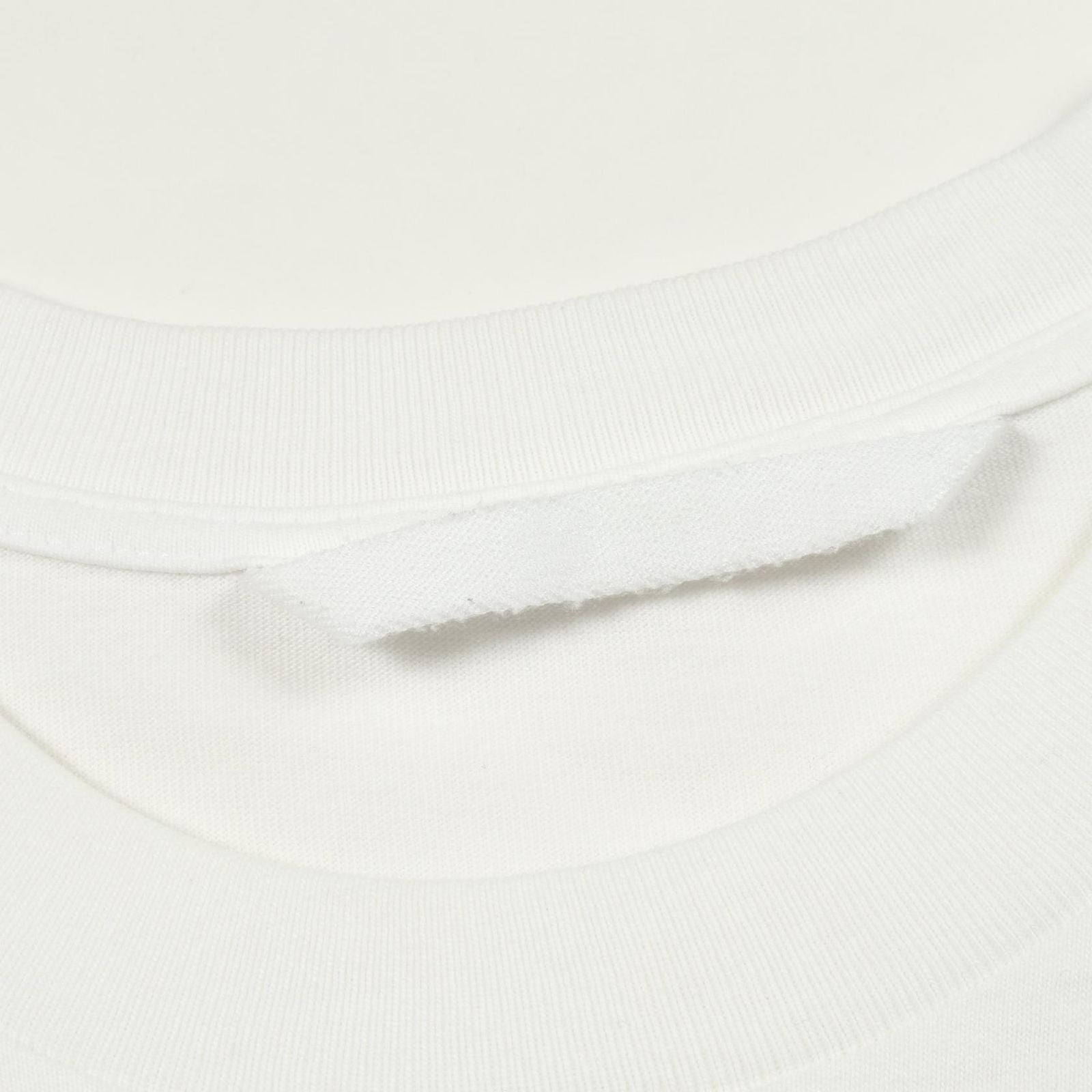 Moncler Short Sleeve White Cotton Logo T-Shirt — view 7
