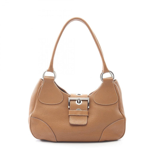 Prada Lada Tote 7 Brown Leather Shoulder Bag