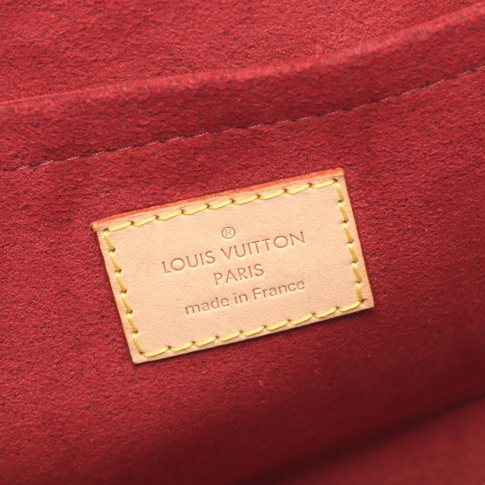 Louis Vuitton Shoulder Bag Patee Blanc Canvas Leather — view 4